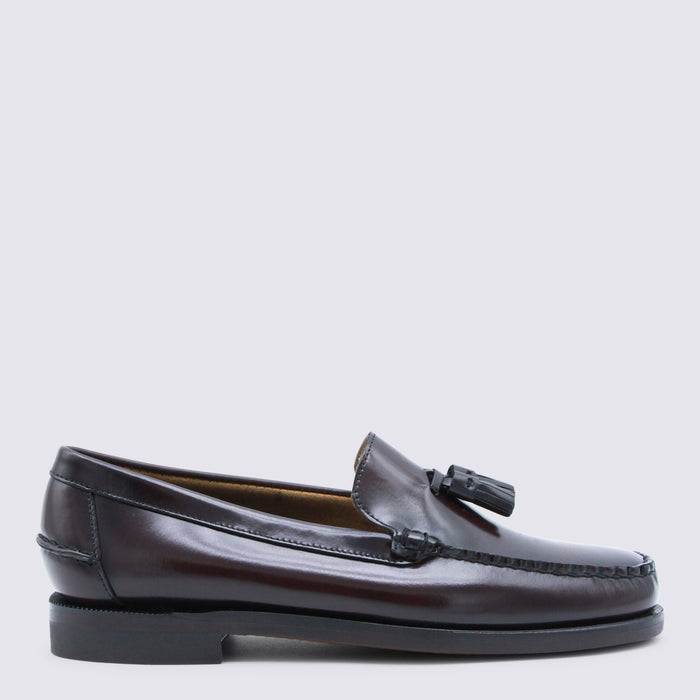 Sebago Flat shoes Brown Burgundy _cover Le Sole