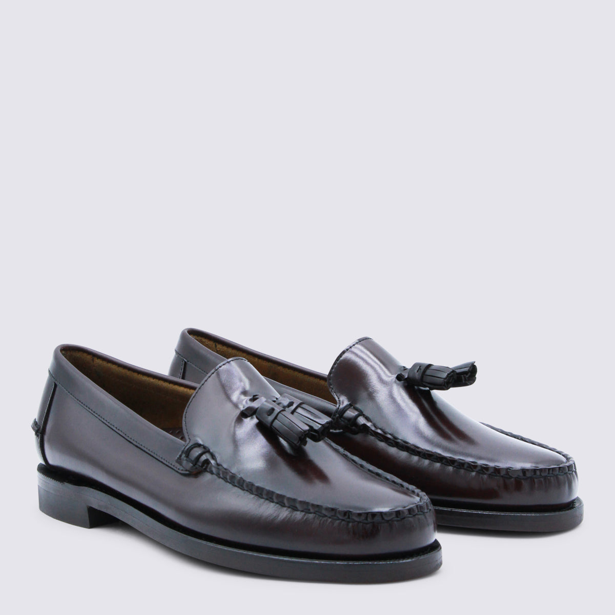 Sebago Flat shoes Brown Burgundy _cover Le Sole