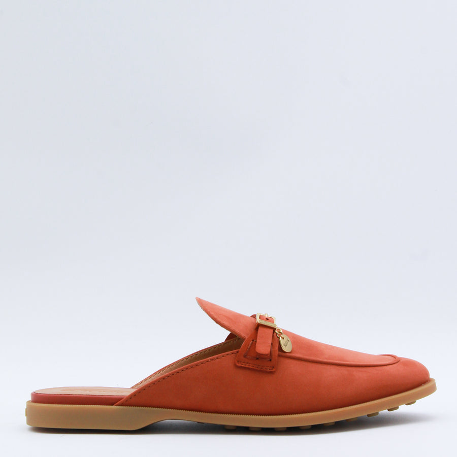Tod's Suede upper mule in orange