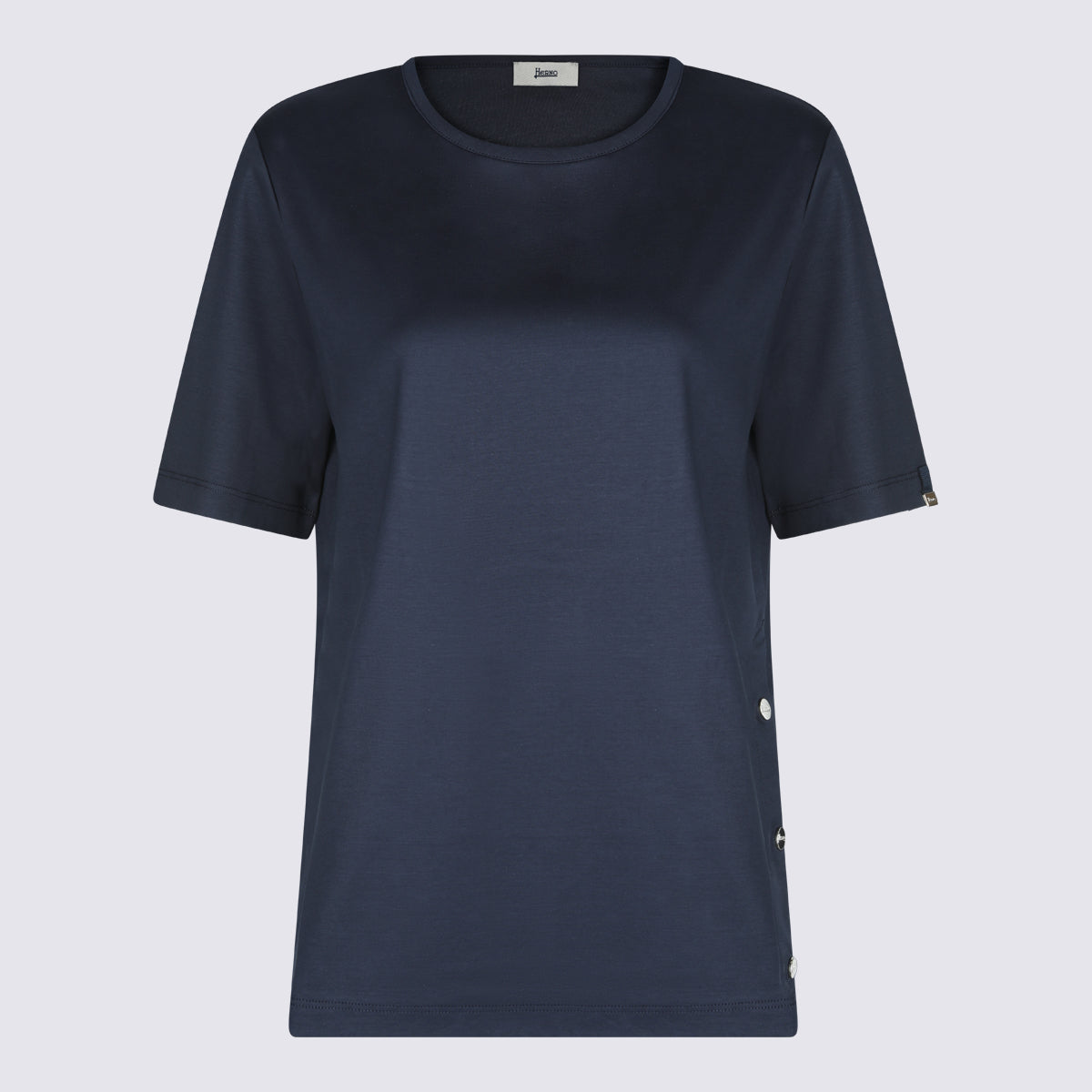 Herno T-shirts and Polos Blue _100 % Co