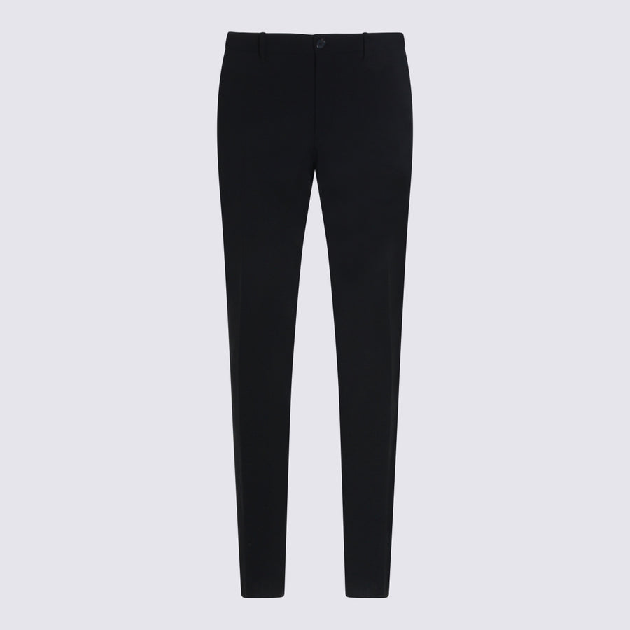 Incotex 53% Polyester trousers in black