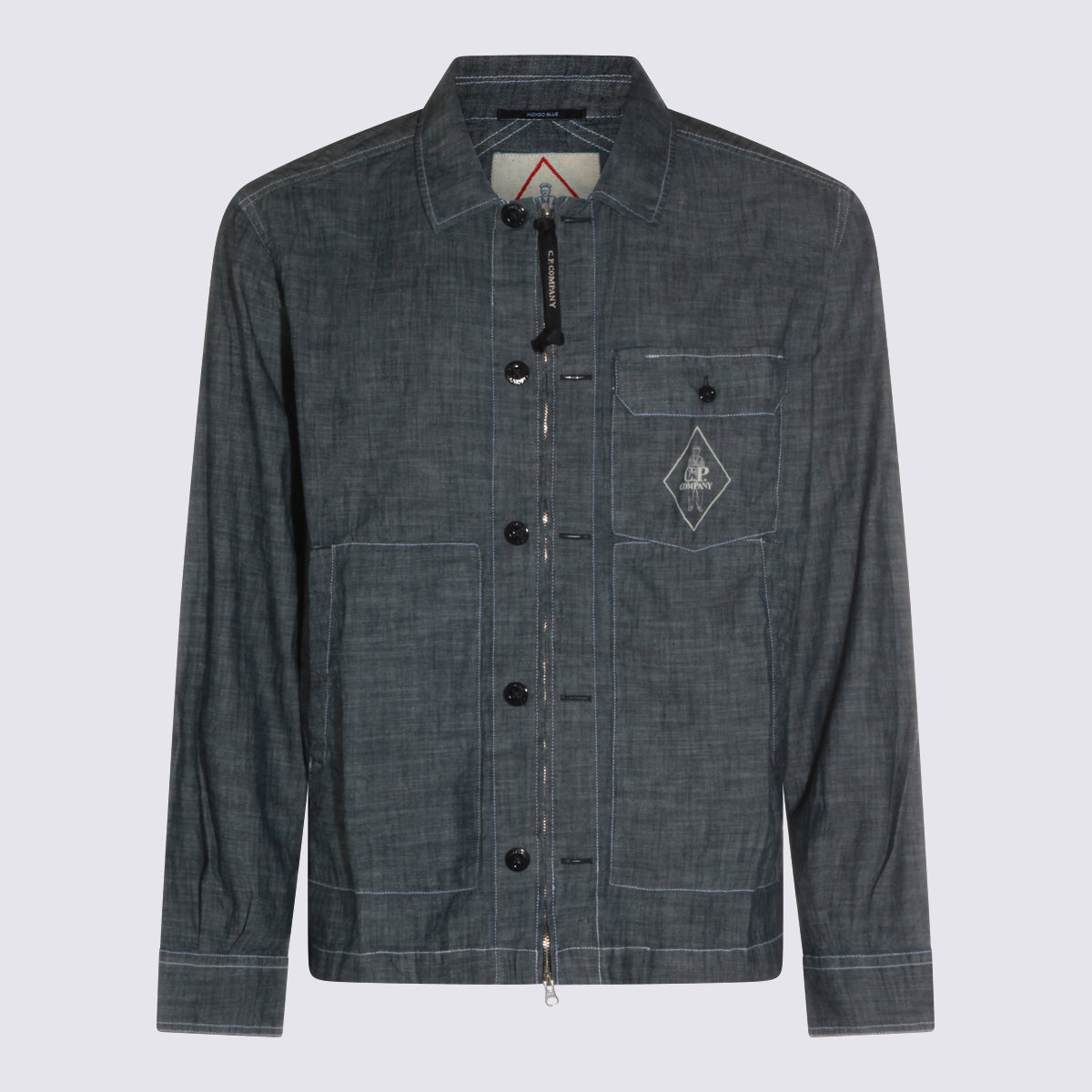 CP COMPANY Shirts Blue _100 % Co