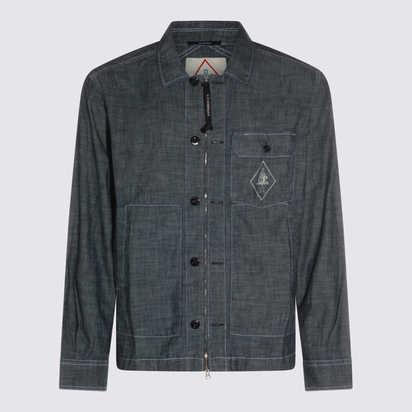 Cp Company 100% Cotton shirt in indigo