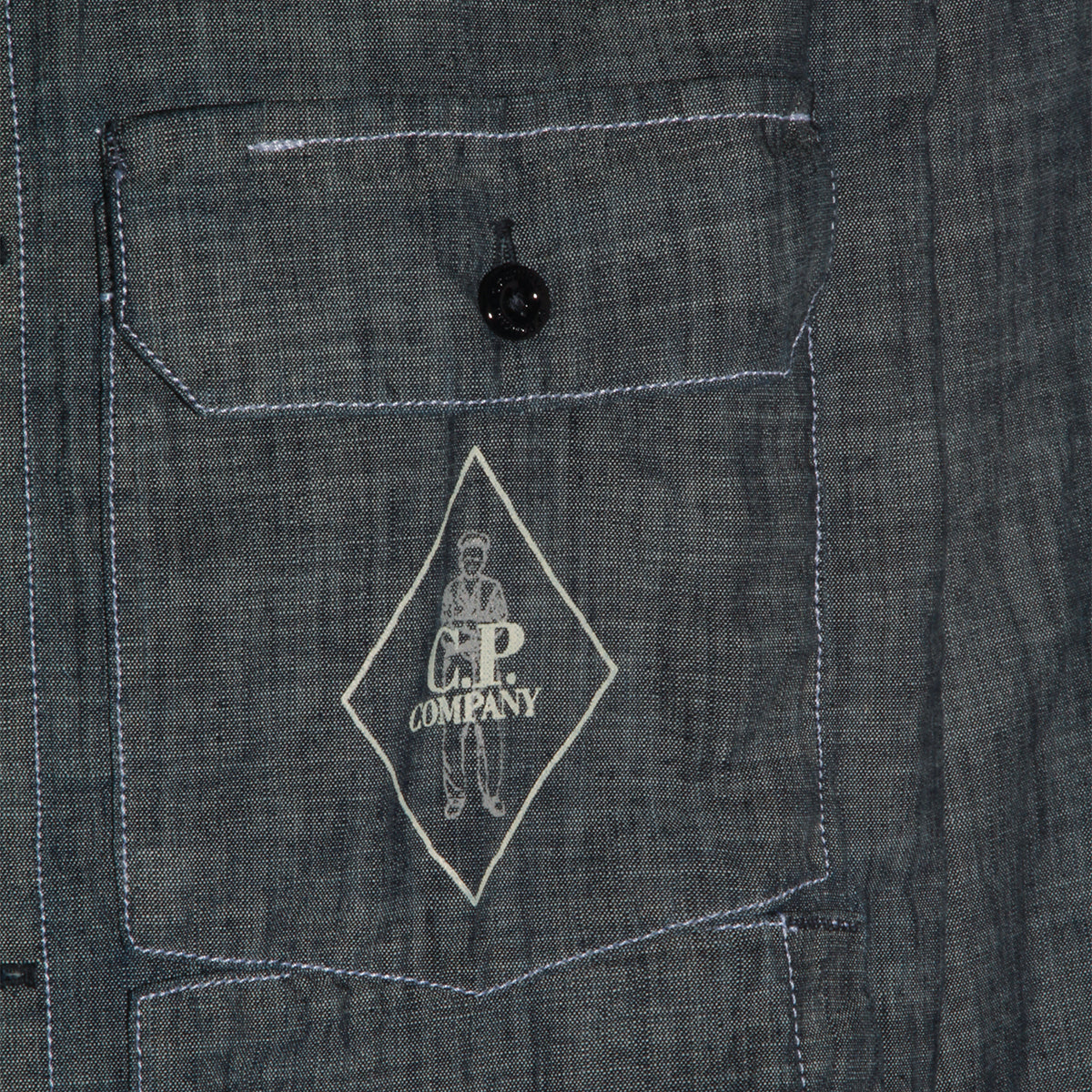 CP COMPANY Shirts Blue _100 % Co