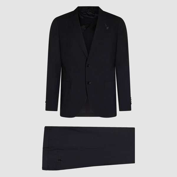 Lardini Wool blend pant suit in navy