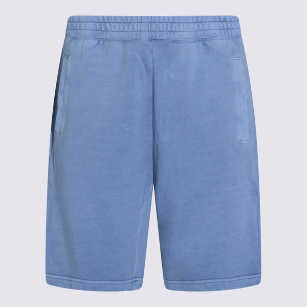 Carhartt Wip 100% Cotton jogger shorts in blue