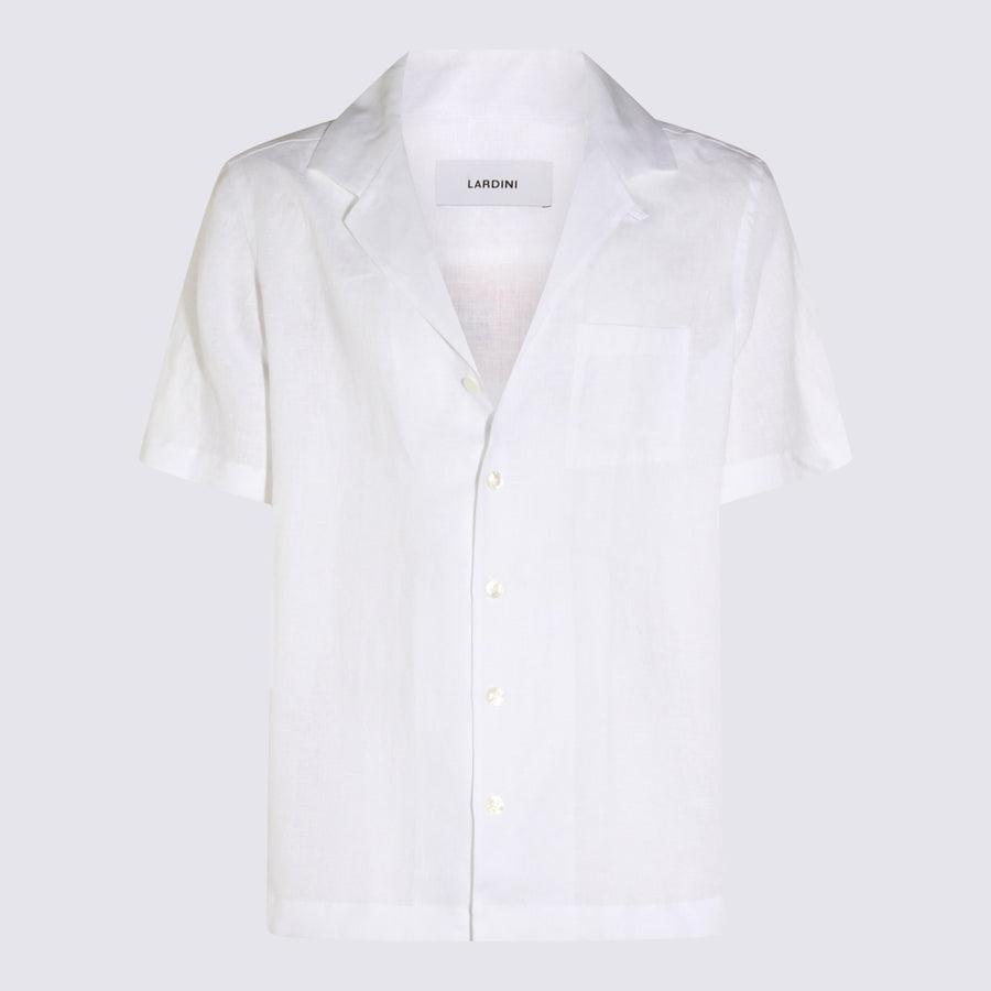 Lardini 100% Linen shirt in white