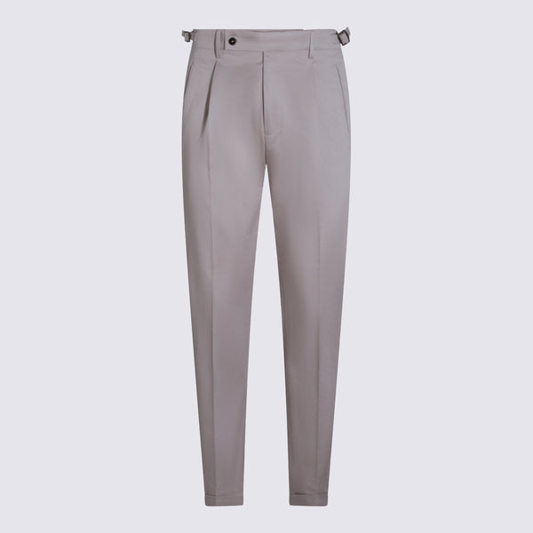 Berwich 98% cotton trousers in beige
