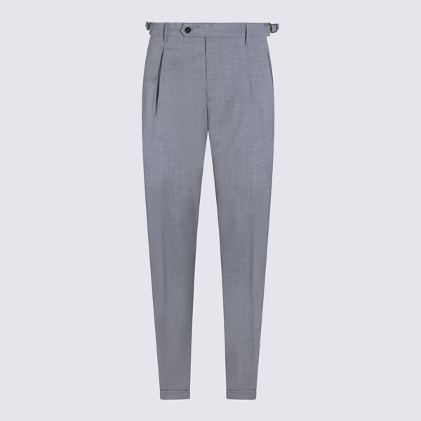 Berwich 97% Cotton trousers in gray