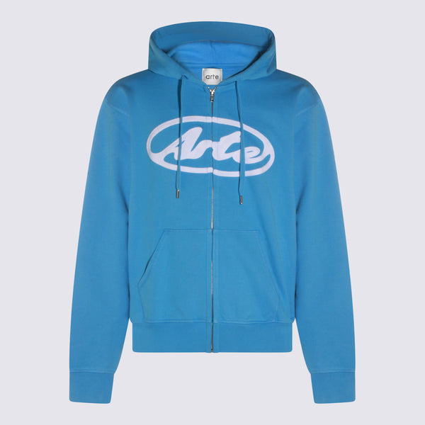 Arte Antwerp 100% Cotton hoodie in blue