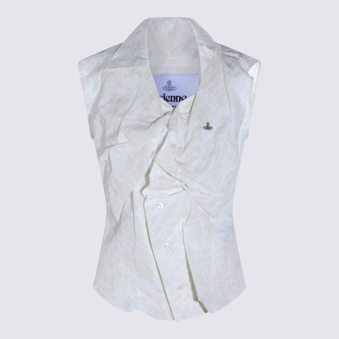 Vivienne Westwood Shirts Stained White _100 % Co
