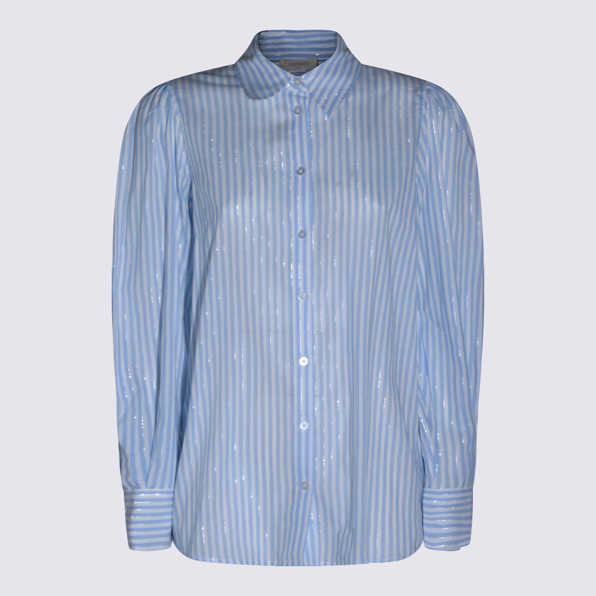 Twin-set Shirts Riga Azzurro Co Vi Plm