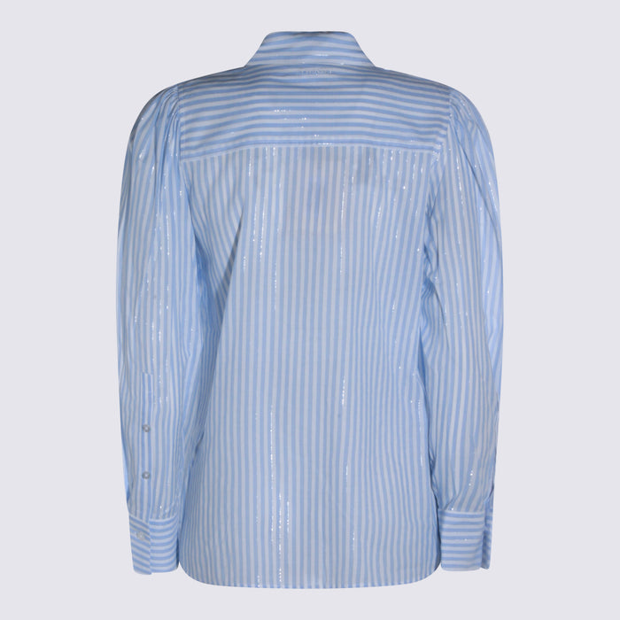 Twin-set Shirts Riga Azzurro Co Vi Plm