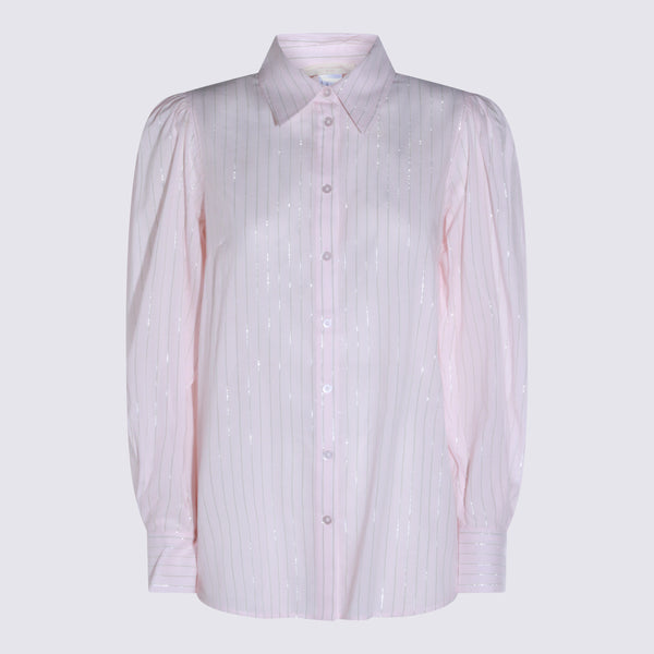 Twin-Set 60% Cotton shirt in pink