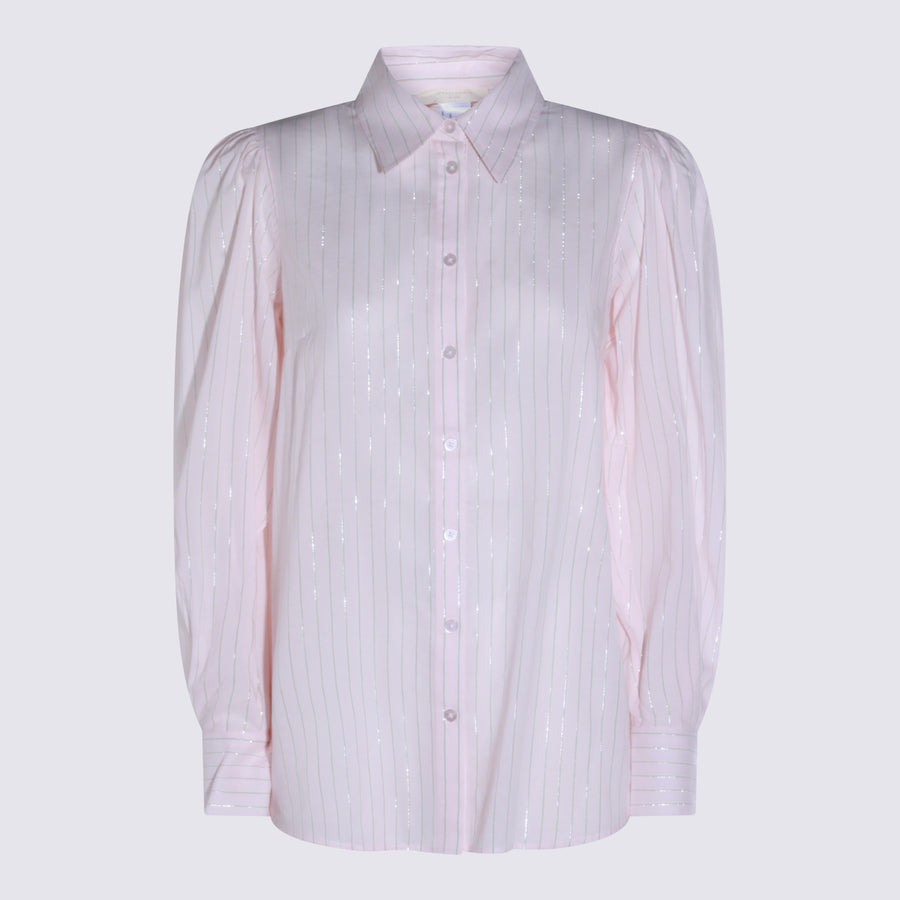 Twin-Set 60% Cotton shirt in pink