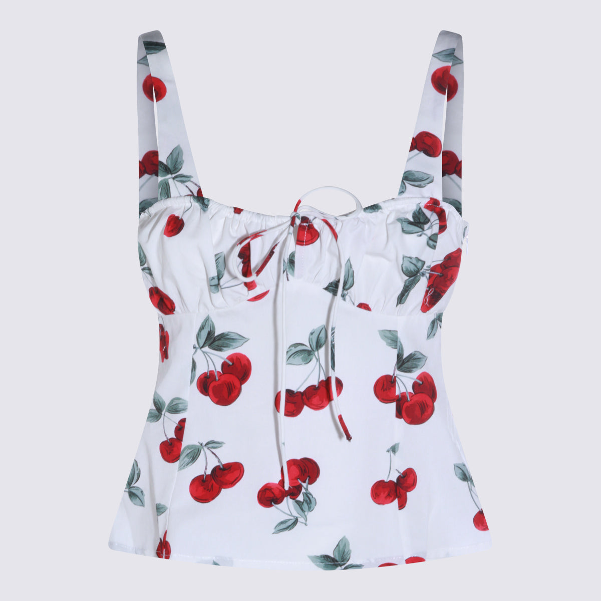Twin-set Top Cherries White/red