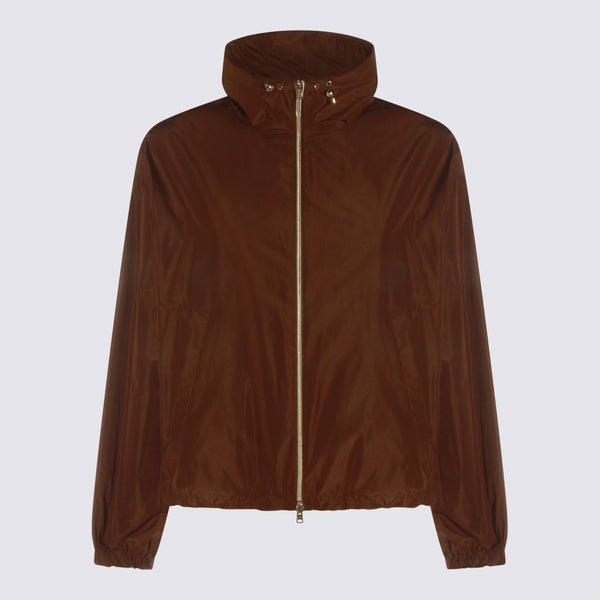 Herno 100% Polyamide jacket in brown