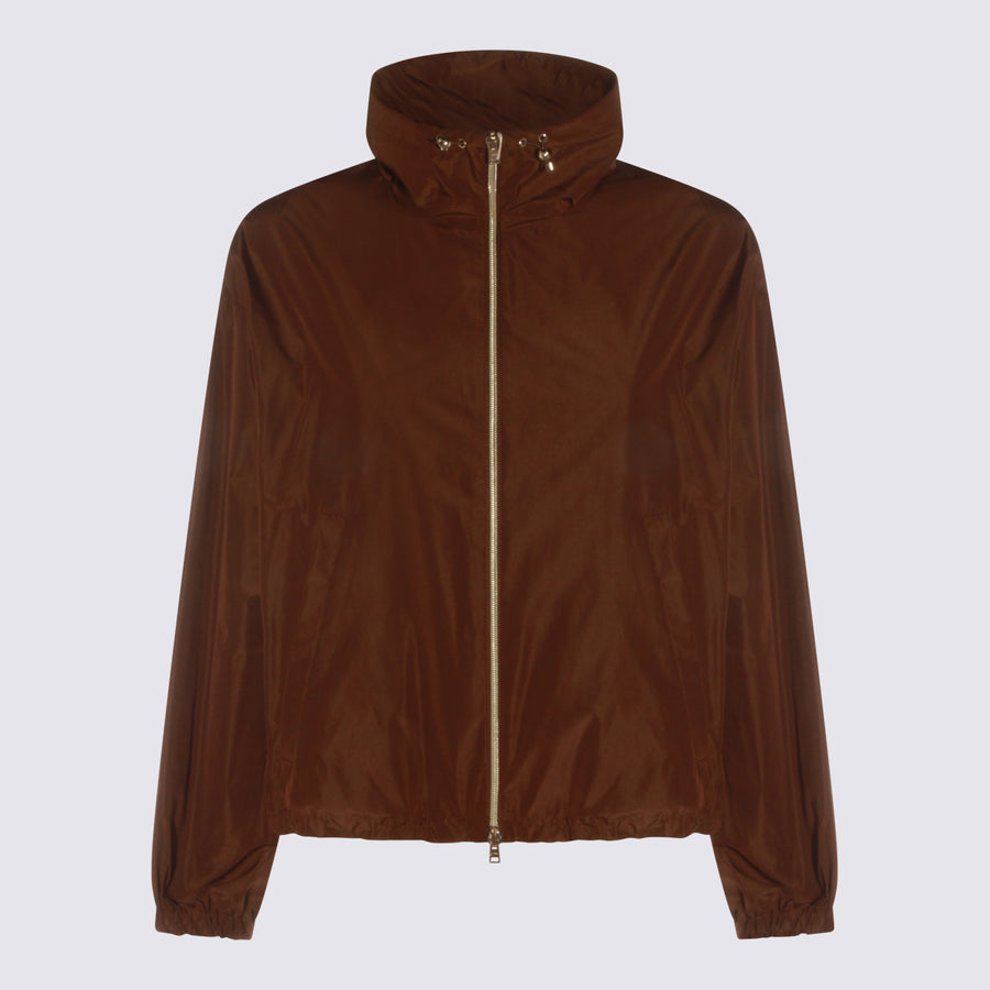 Herno 100% Polyamide jacket in brown