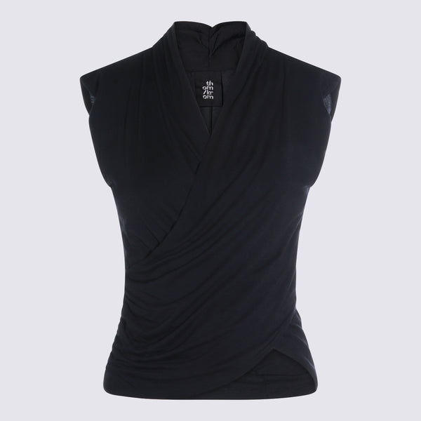 Thom Krom 80% Modal tank top in black