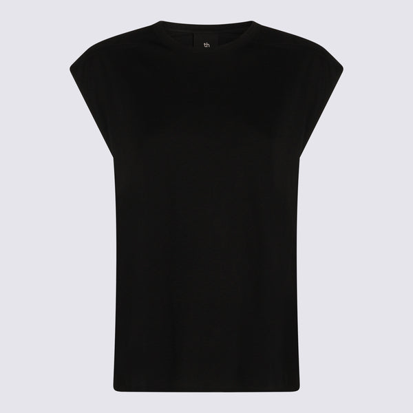 Thom Krom 50% cotton tank top in black