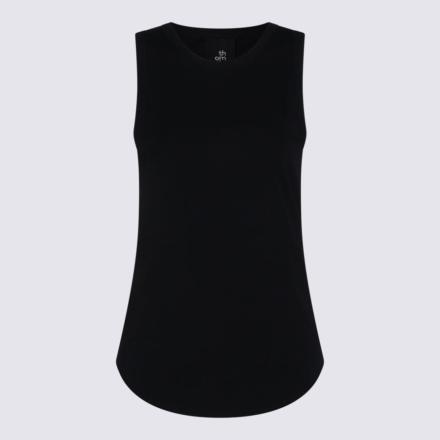 Thom Krom 88% Cotton tank top in black