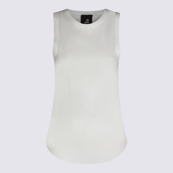 Thom Krom 88% Cotton tank top in white