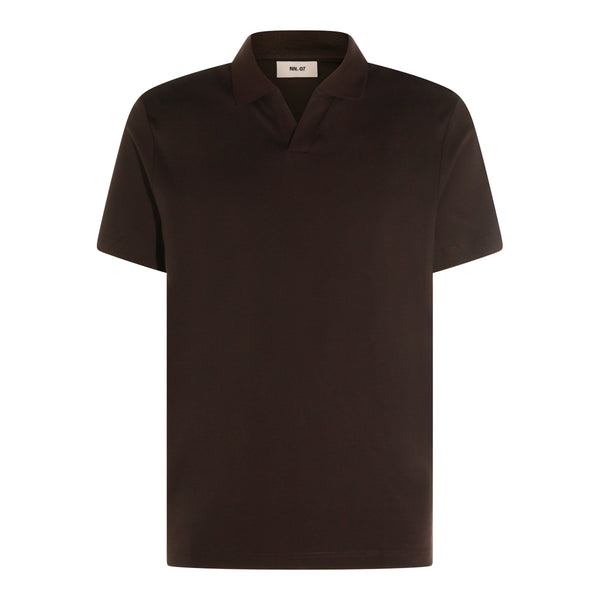 Nn.07 100% Cotton polo in brown