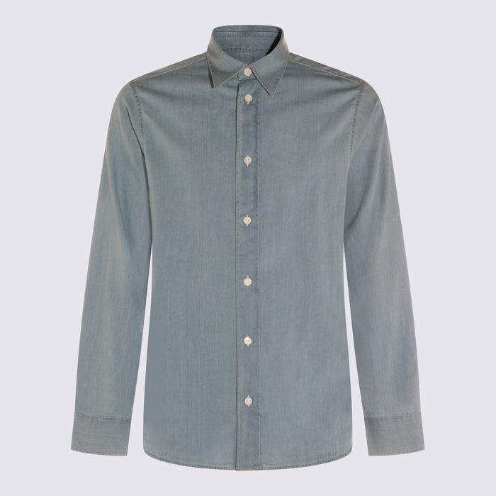 NN.07 Shirts Bleach Indigo _co
