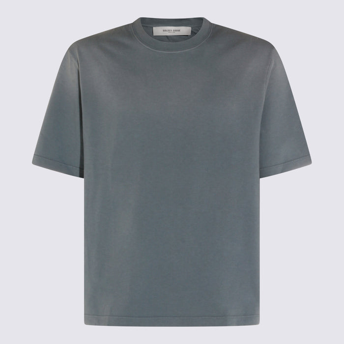 Golden Goose T-shirts and Polos Windward Blue _100 % Co