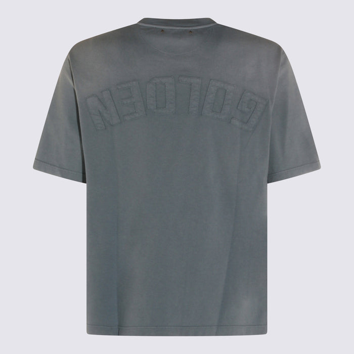 Golden Goose T-shirts and Polos Windward Blue _100 % Co