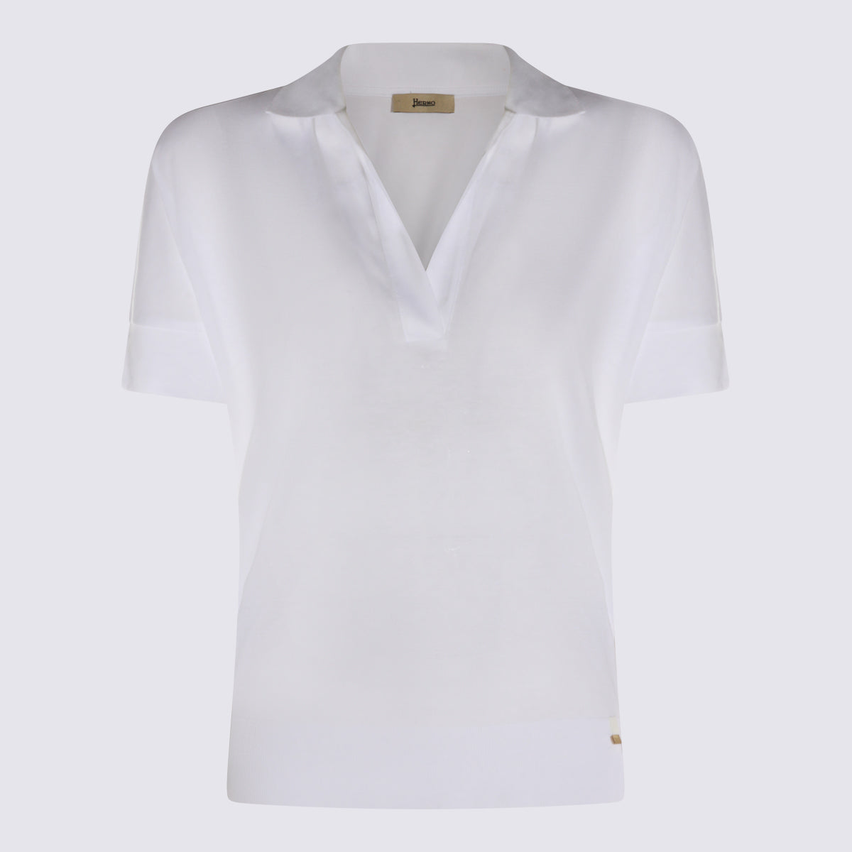 Herno T-shirts and Polos White Lyocel Co