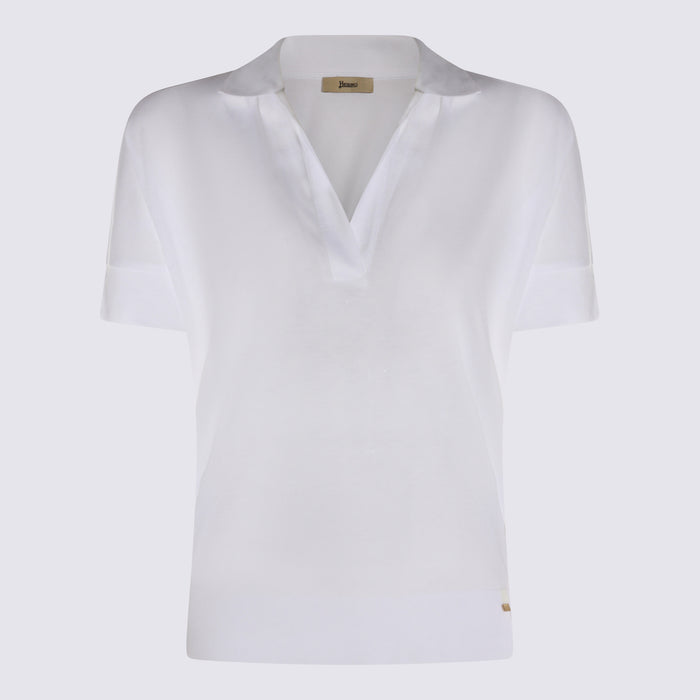 Herno T-shirts and Polos White Lyocel Co