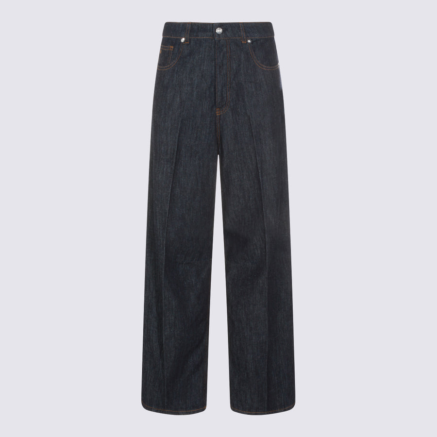 Nine In The Morning 88% cotton jeans in blue