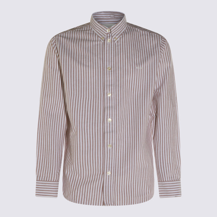 NN.07 Shirts Terracotta Stripe _co