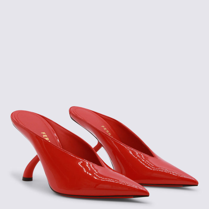 Ferragamo With Heel Red _le