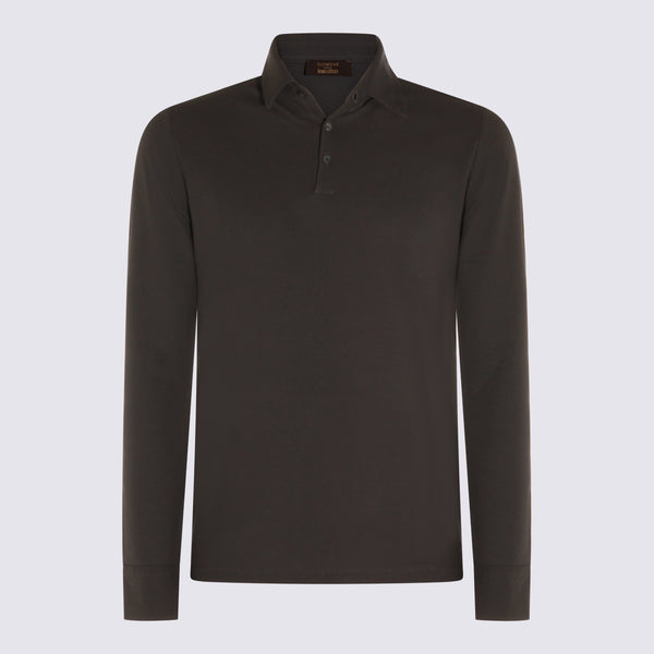 Zanone 100% Cotton polo in gray