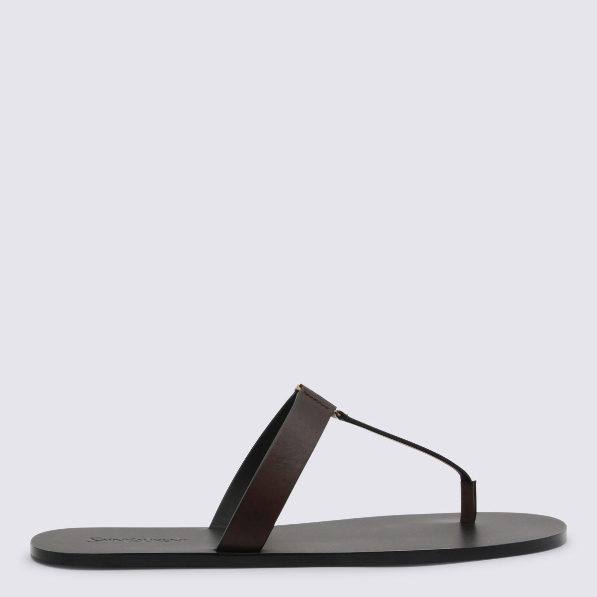 Saint Laurent Flat shoes Dark Brown _cover Le Sole