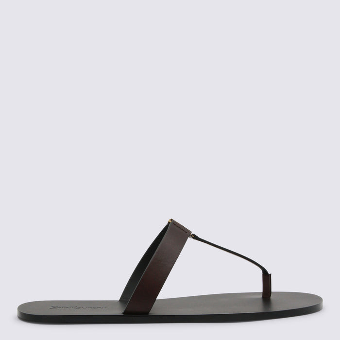 Saint Laurent Flat shoes Dark Brown _cover Le Sole