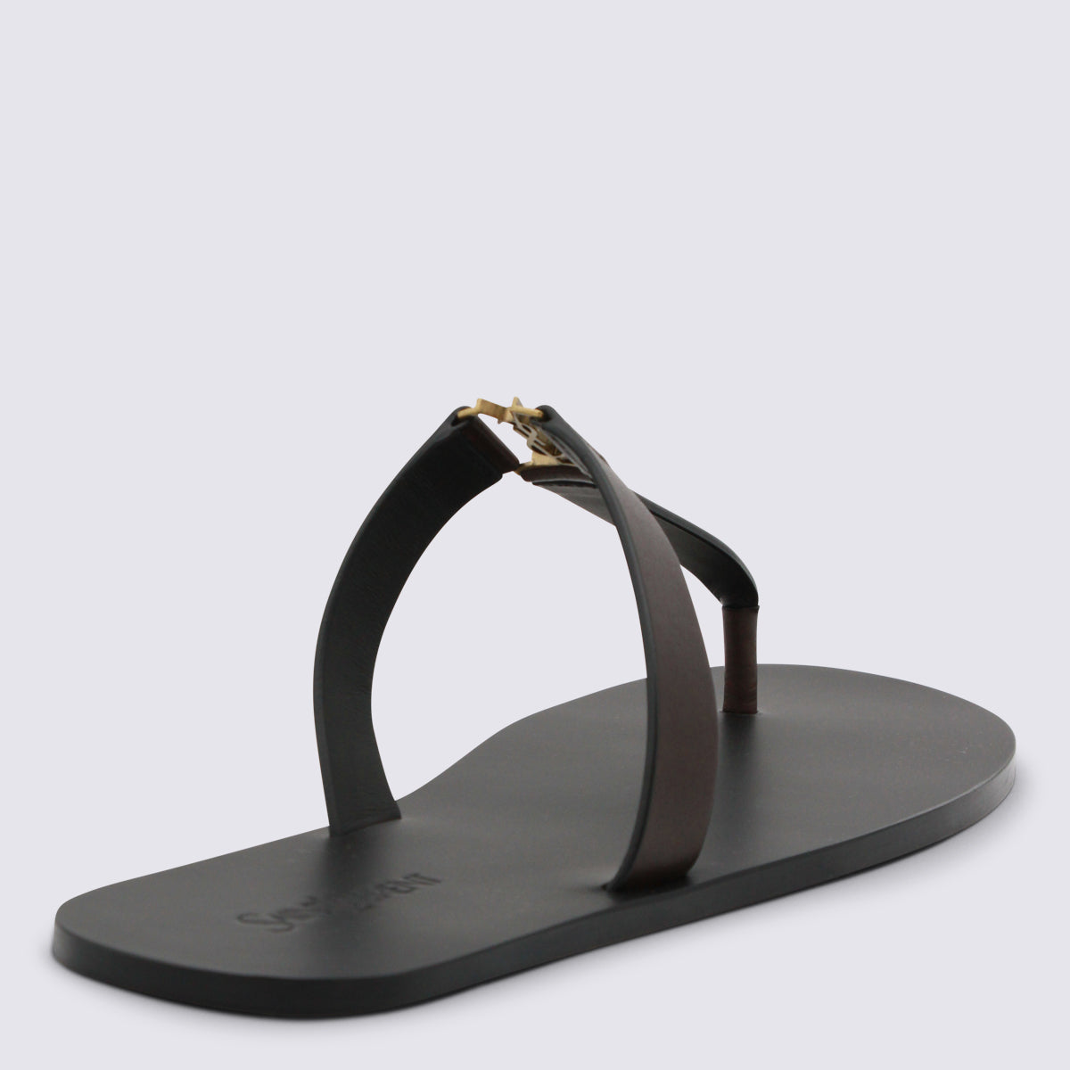Saint Laurent Flat shoes Dark Brown _cover Le Sole