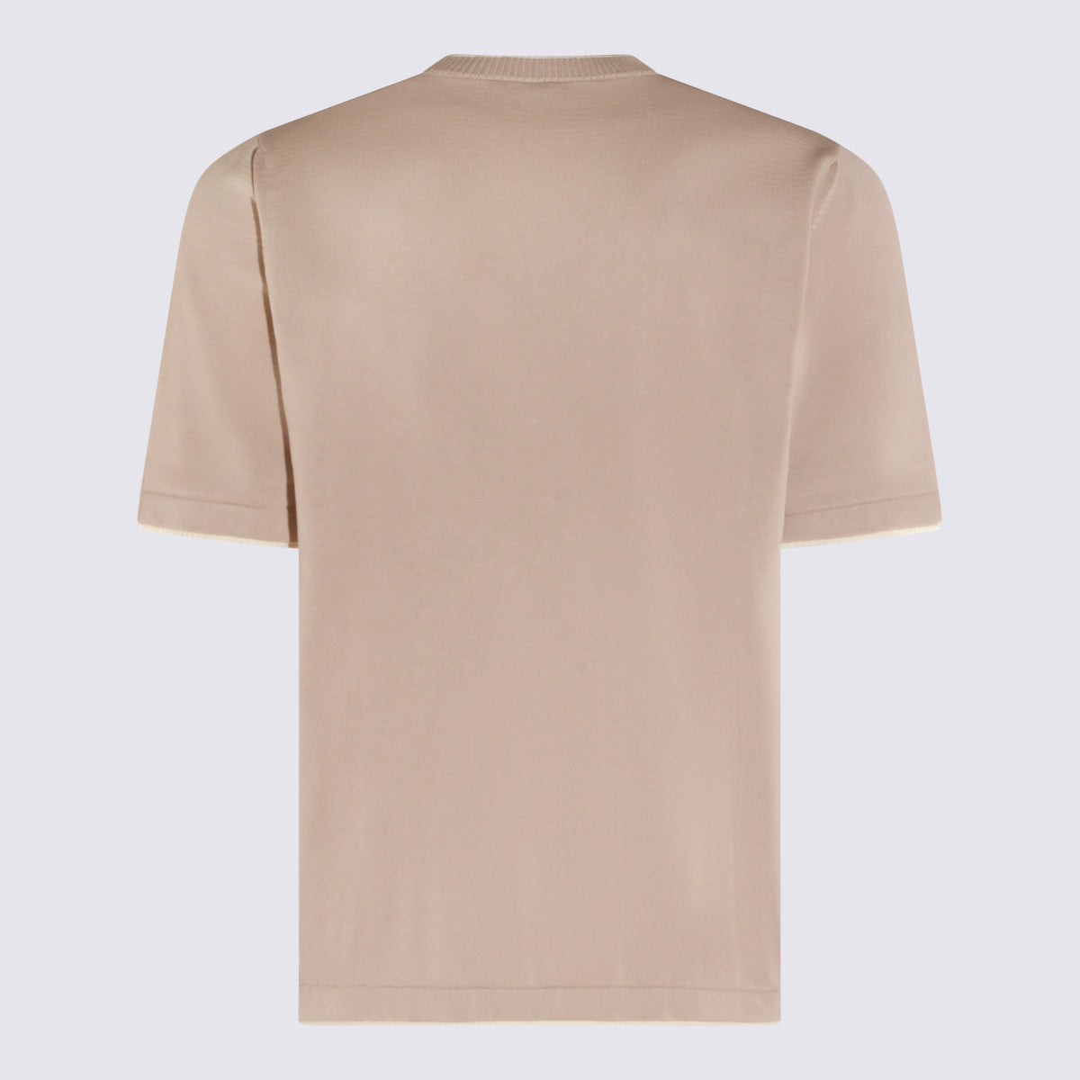 Eleventy T-shirts and Polos Sabbia-bianco _100 % Co