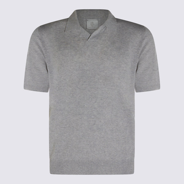 Eleventy 50% Linen polo in gray