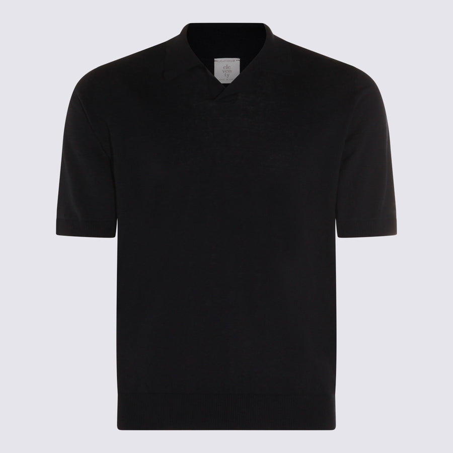 Eleventy 50% Linen polo in blue