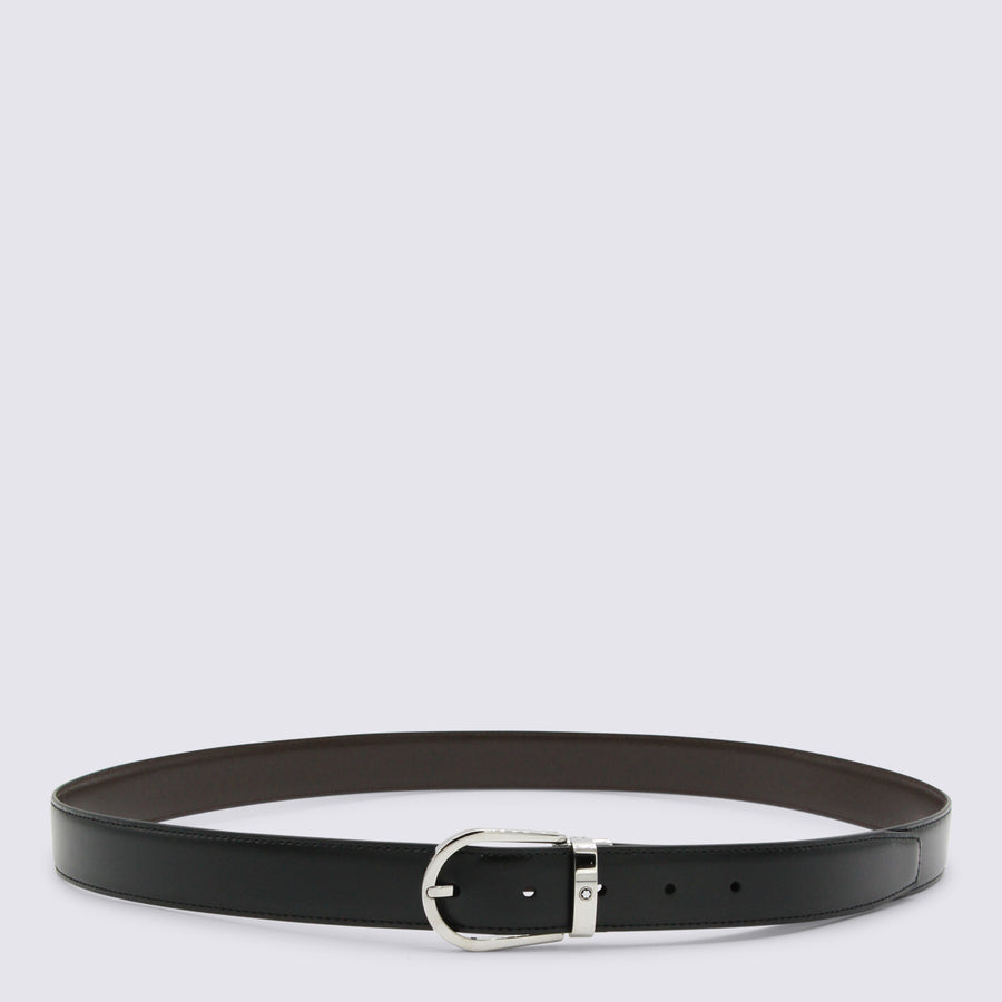 Montblanc Leather belt in black