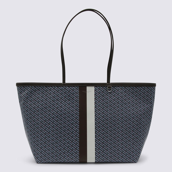 Tory Burch 81% Cotton tote bag in blue