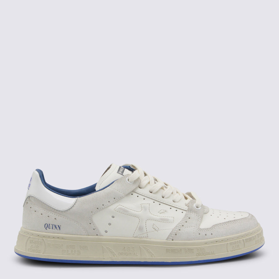 Premiata Suede and Leather sneaker in white