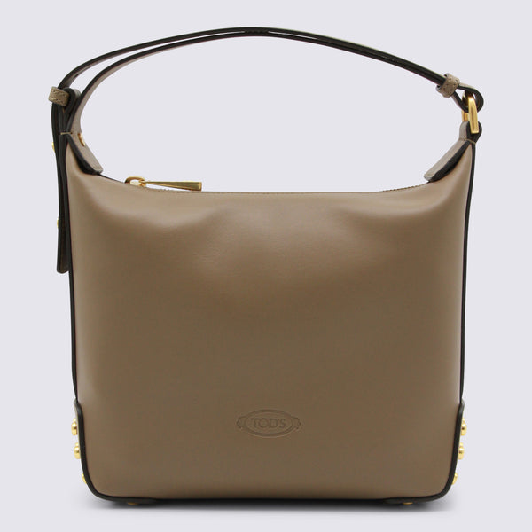 Tod's Leather hobo bag in gray