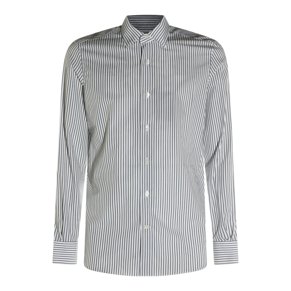 Mazzarelli Shirts Bianco-verde _100 % Co