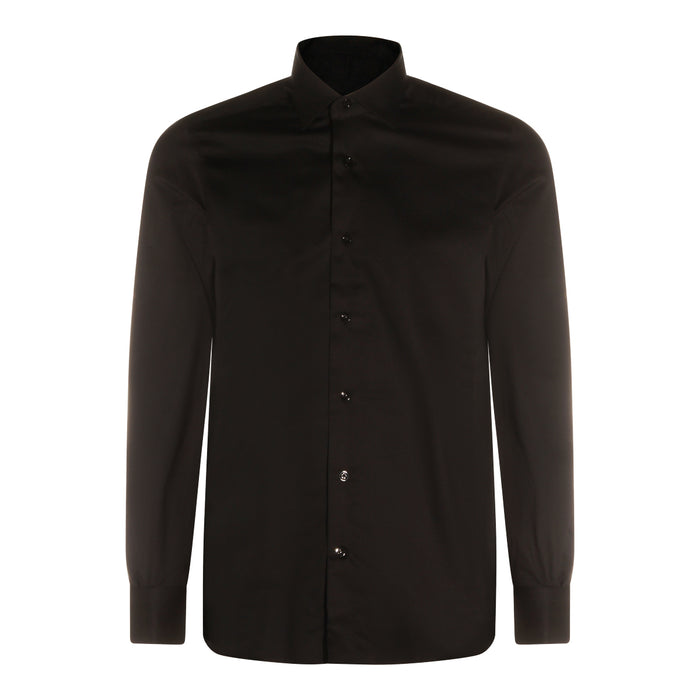 Mazzarelli Shirts Black _100 % Co