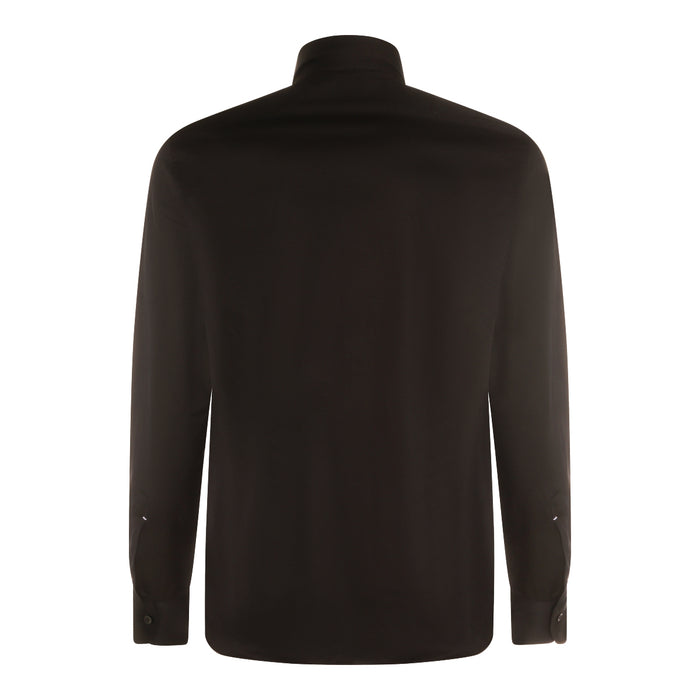 Mazzarelli Shirts Black _100 % Co