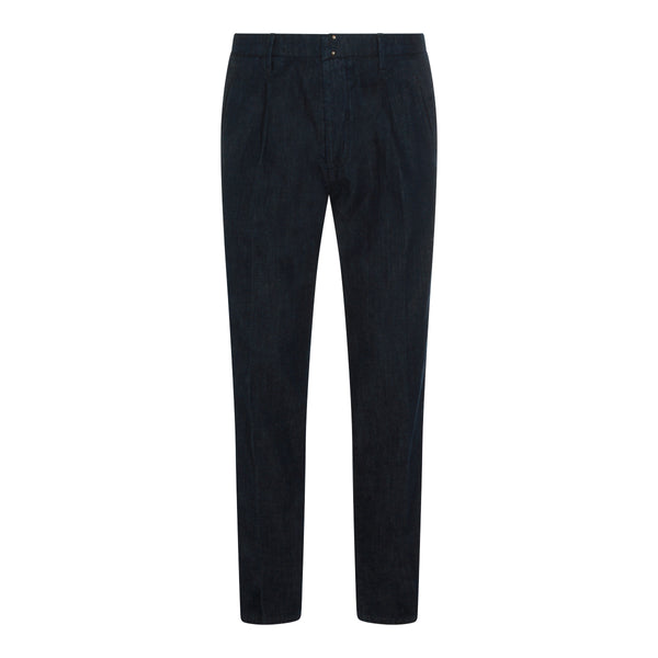 Incotex Blue Division 84% cotton jeans in navy